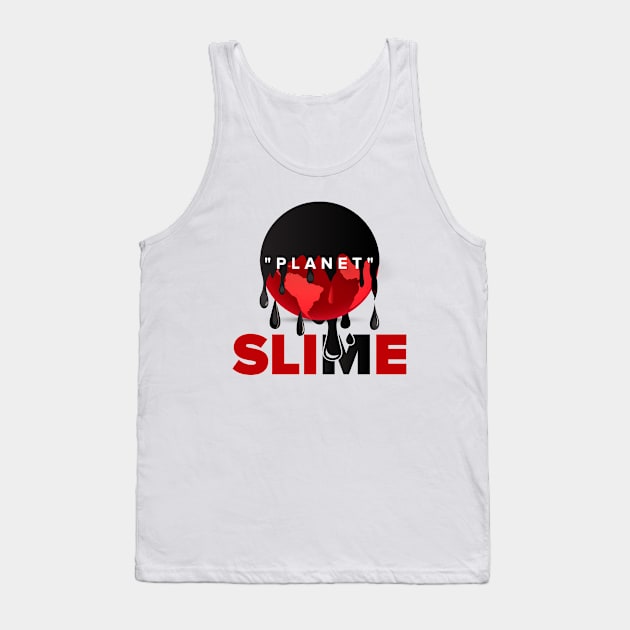 Planet Slime-Black Tank Top by SlimeSt_Merch